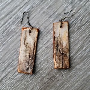 Handmade Birch Bark Earrings